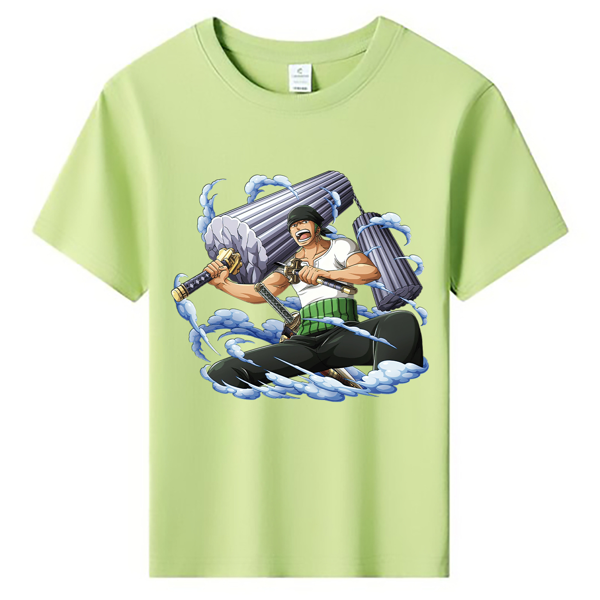 ワンピース ロロノア・ゾロ ONE PIECE Roronoa Zoro 綿100％キッズTシャツ（フロントプリント）